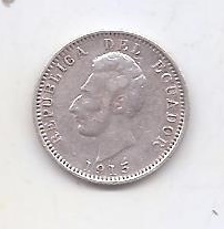 ECUADOR DEL AÑO 1915 DE 1/2 DECIMO